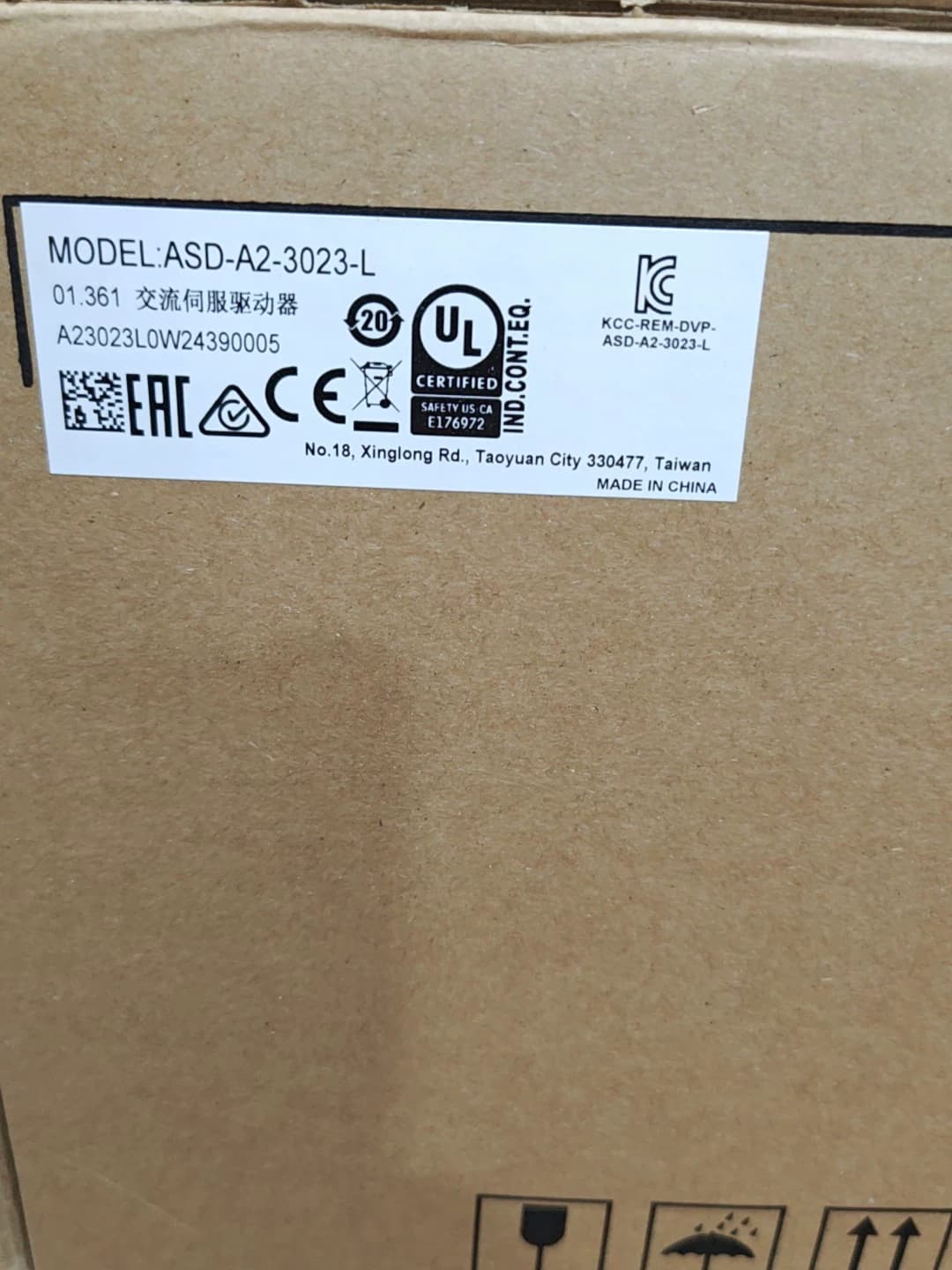 Convertisseur de fréquence Delta ASD-B3-3023-L, 100% neuf, original et authentique, servomoteur d'entraînement