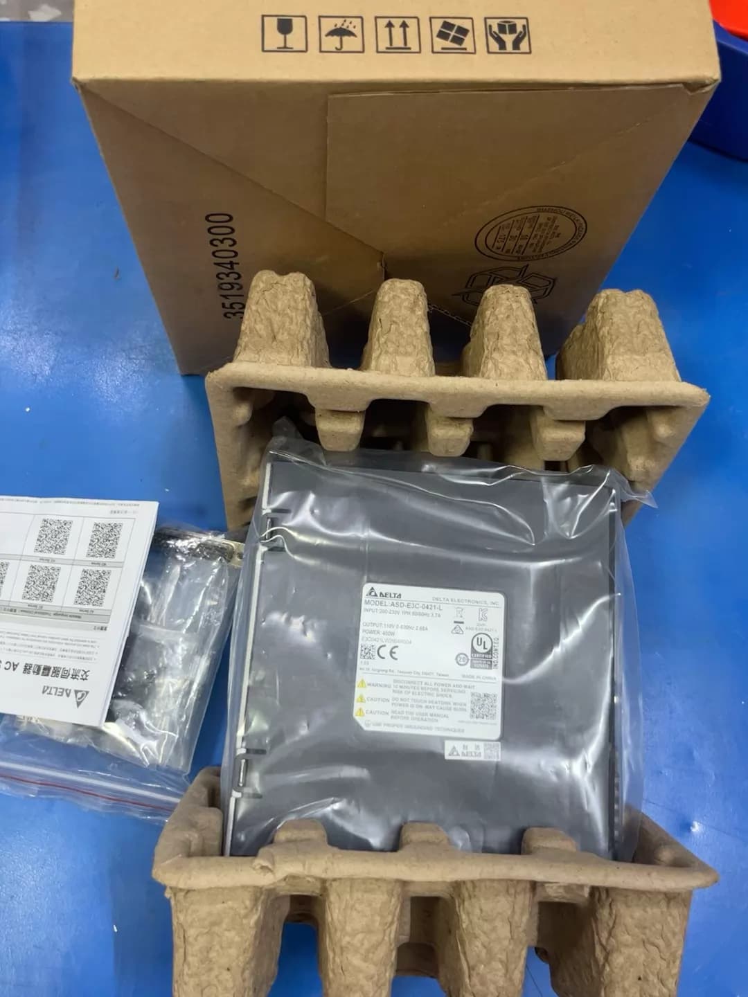 Convertisseur de fréquence Delta ASD-E3-0421-L, 100% neuf, original et authentique, servomoteur d'entraînement