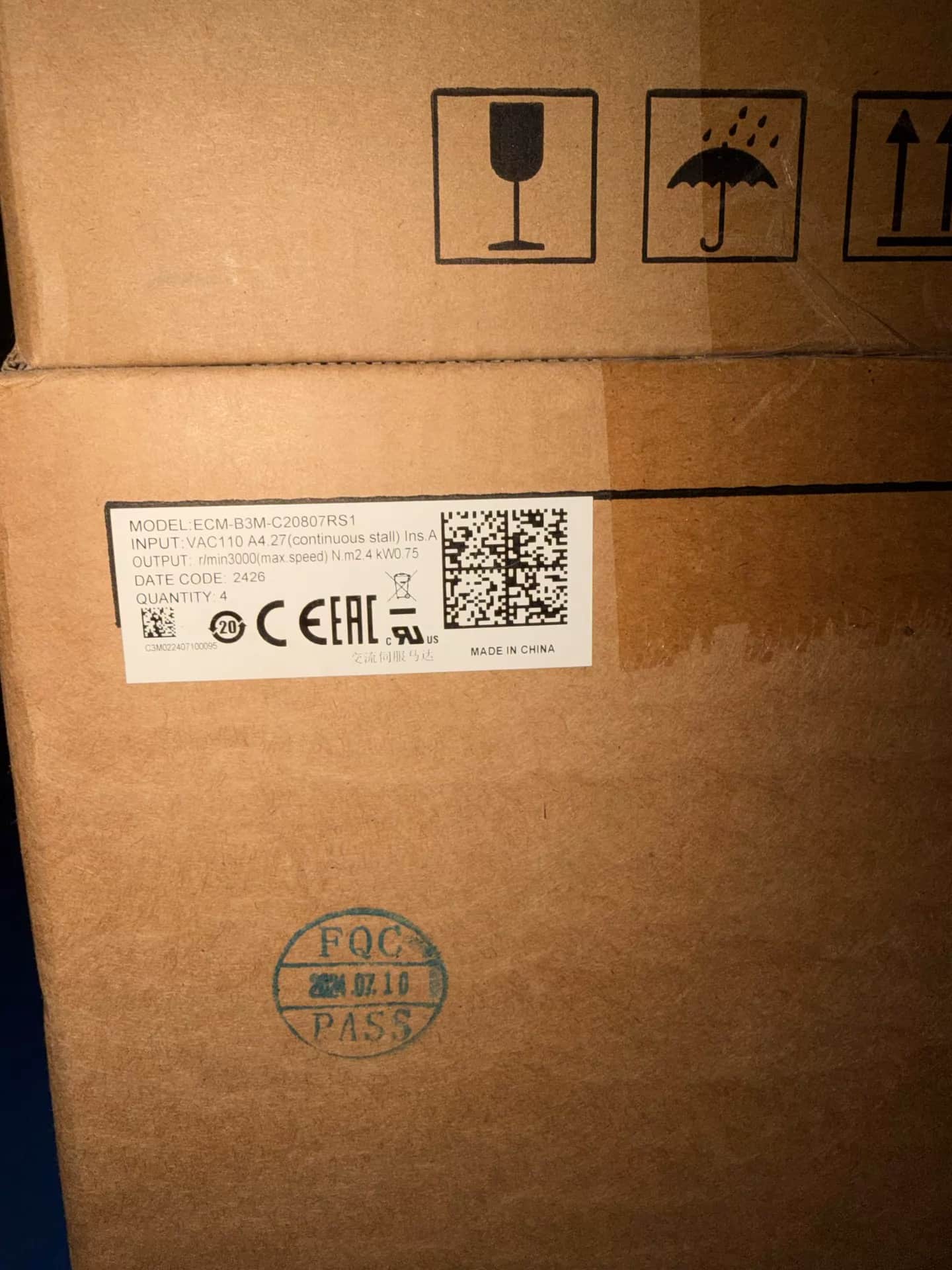 Convertisseur de fréquence Delta ECM-B3M-C20807RS1, 100% neuf, original et authentique, servomoteur d'entraînement