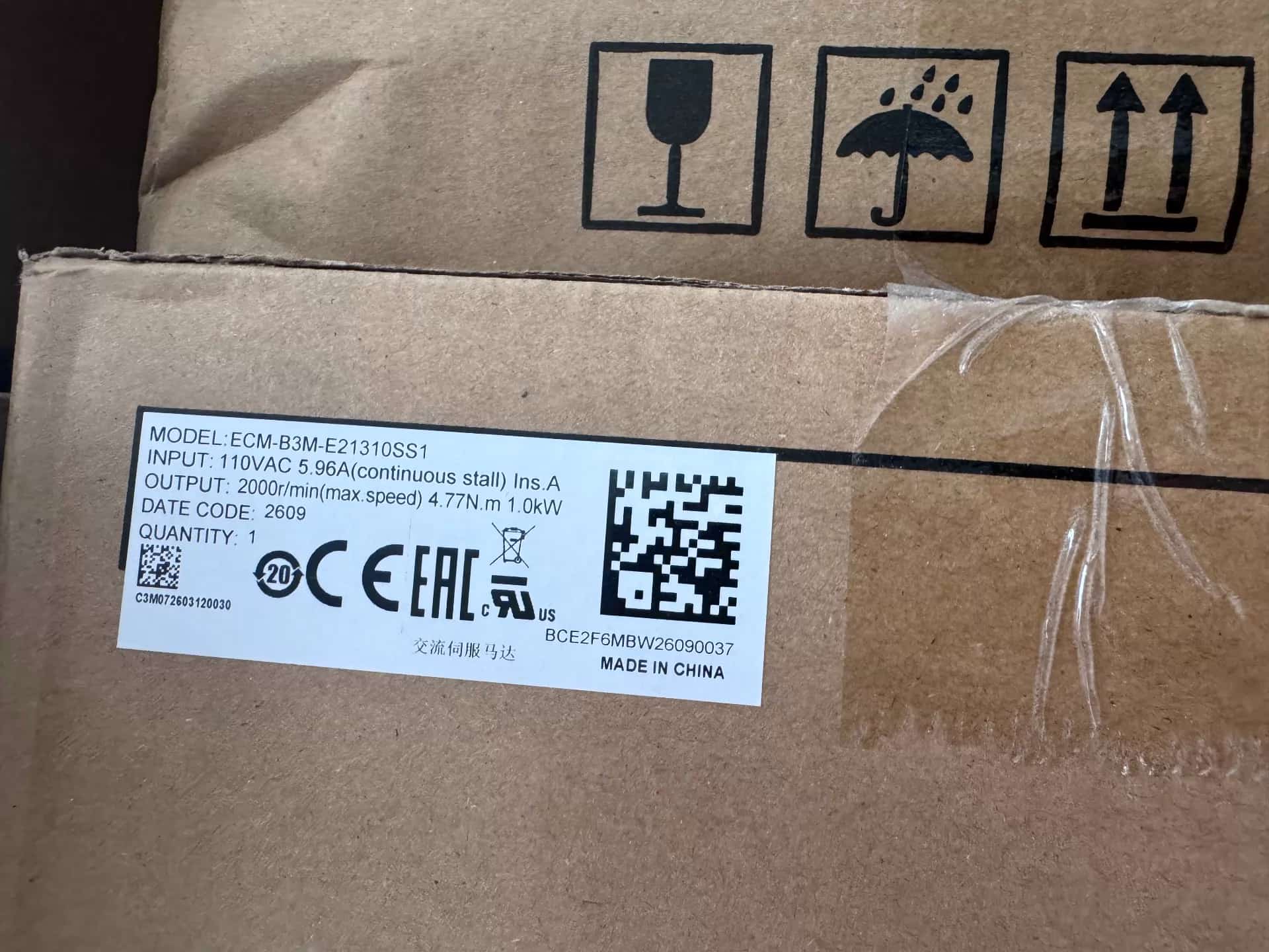 Convertisseur de fréquence Delta ECM-B3M-E21310SS1, 100% neuf, original et authentique, servomoteur d'entraînement