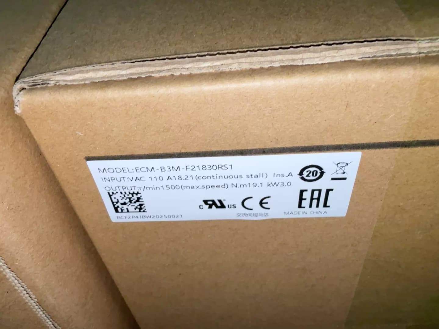 Convertisseur de fréquence Delta ECM-B3M-F21830RS1, 100% neuf, original et authentique, servomoteur d'entraînement
