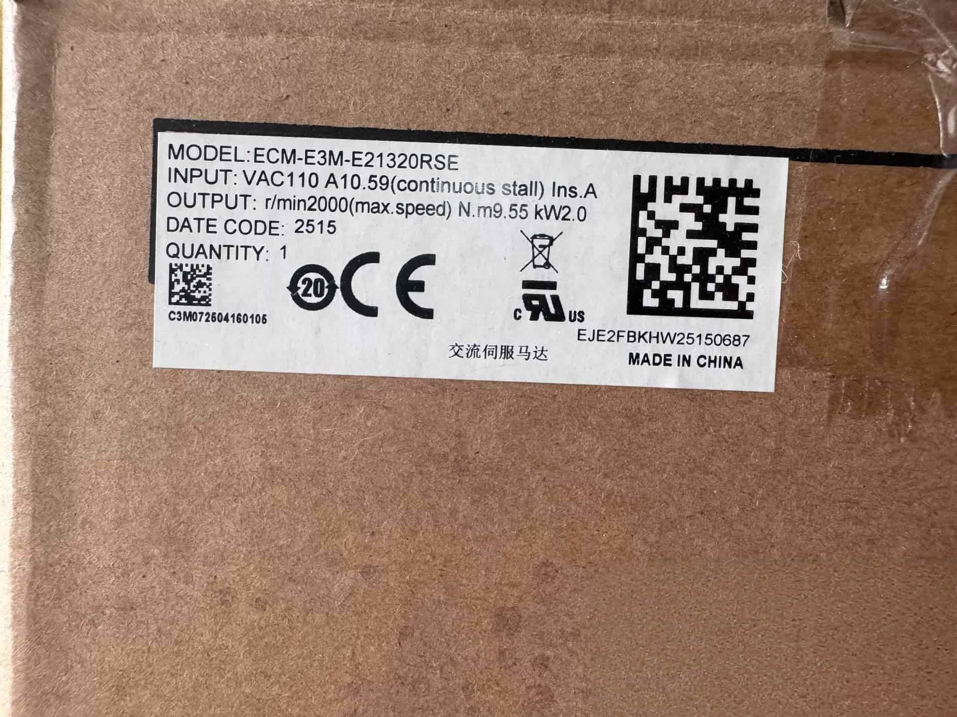 Convertisseur de fréquence Delta ECM-E3M-E21320RSE, 100% neuf, original et authentique, servomoteur d'entraînement