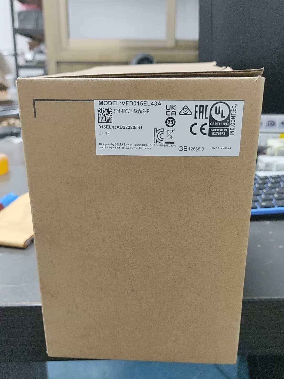 Convertisseur de fréquence Delta VFD015EL43A, 100% neuf, original et authentique, servomoteur d'entraînement