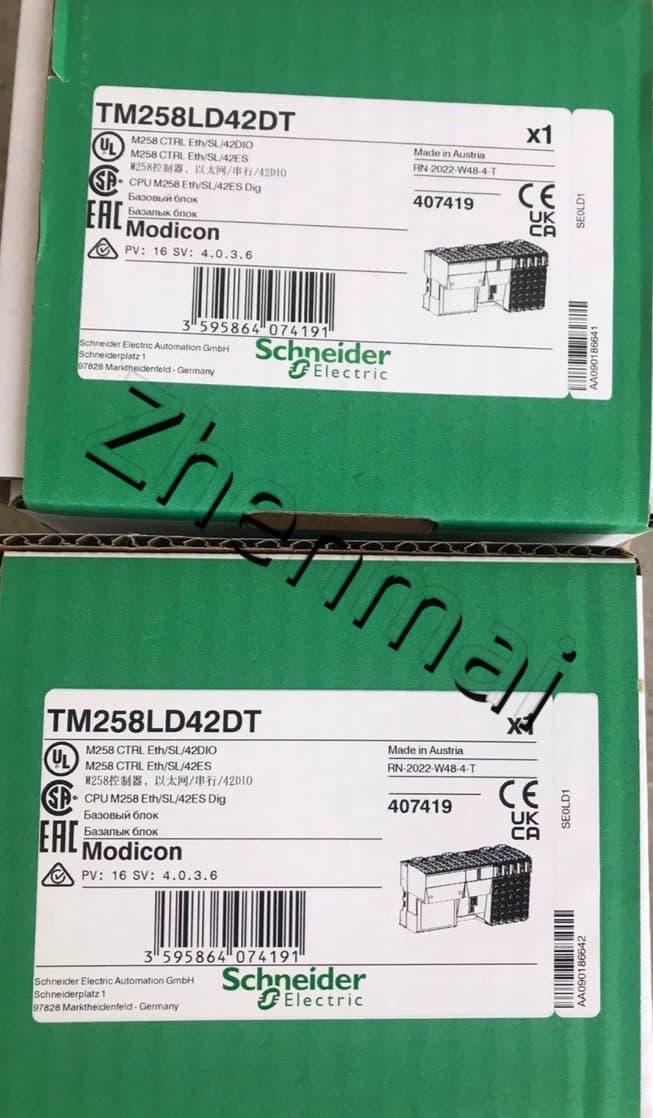 100% tout neuf, original et authentique Schneider TM258LD42DT Convertisseurs de fréquence, disjoncteurs, contacteurs, dispositifs de protection