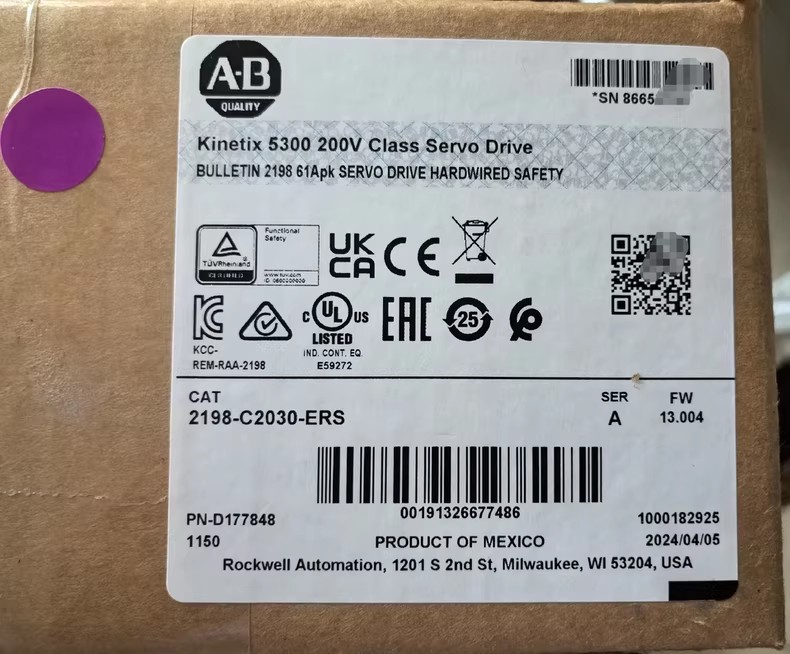 Servomoteur Kinetix 5300 2198-C2030-ERS, neuf et authentique, livraison rapide