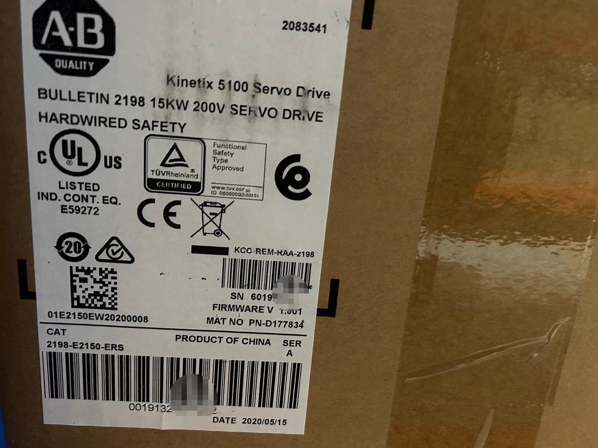 2198-E2150-ERS servo Kinetix 5100, neuf et authentique
