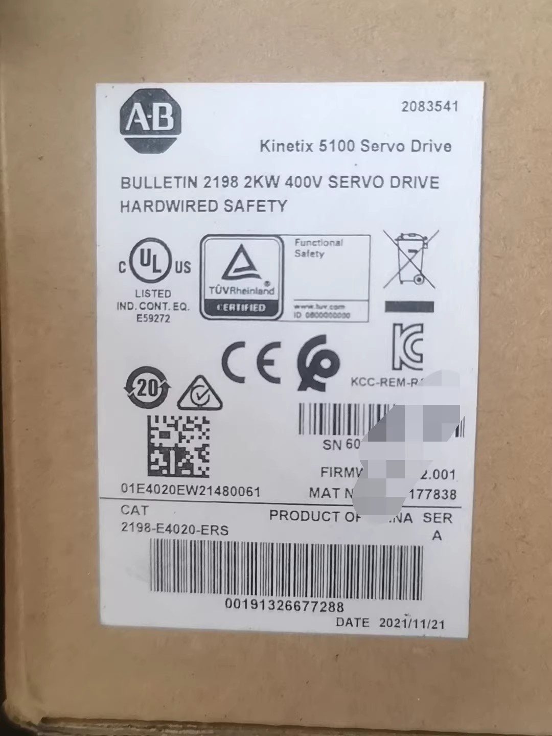 2198-E4020-ERS servo Kinetix 5100, neuf et authentique