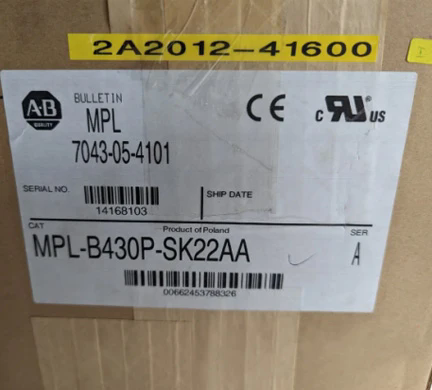 Bulletin de servomoteur Allen Bradley MPL-B430P-SK22AA MPL LL