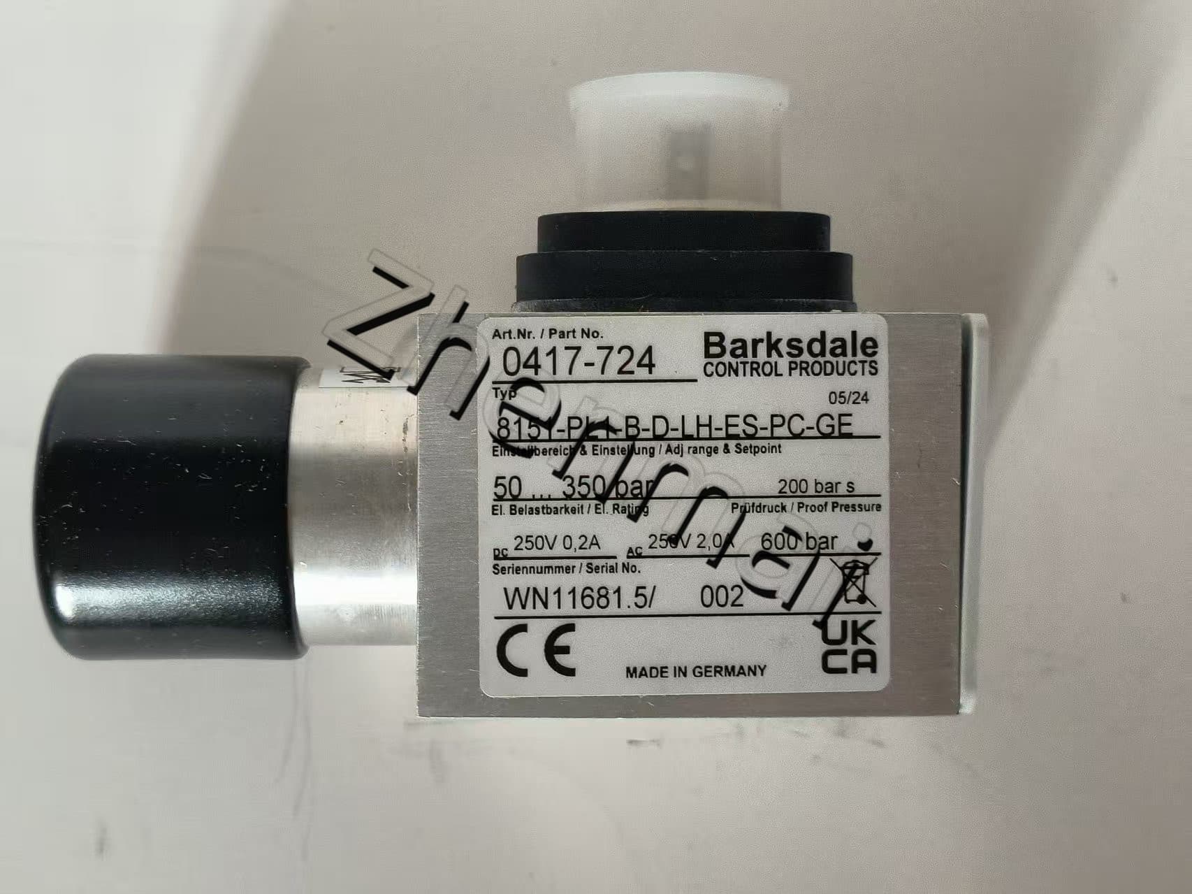 Tout nouveau capteur de pression d'origine Barksdale 8151-PL1-B-D-LH-ES-PC-GE 0417-724 8151-PL1-B-D-LH-ES-PC-GE capteur de niveau interrupteur de débit interrupteur de pression expédition rapide