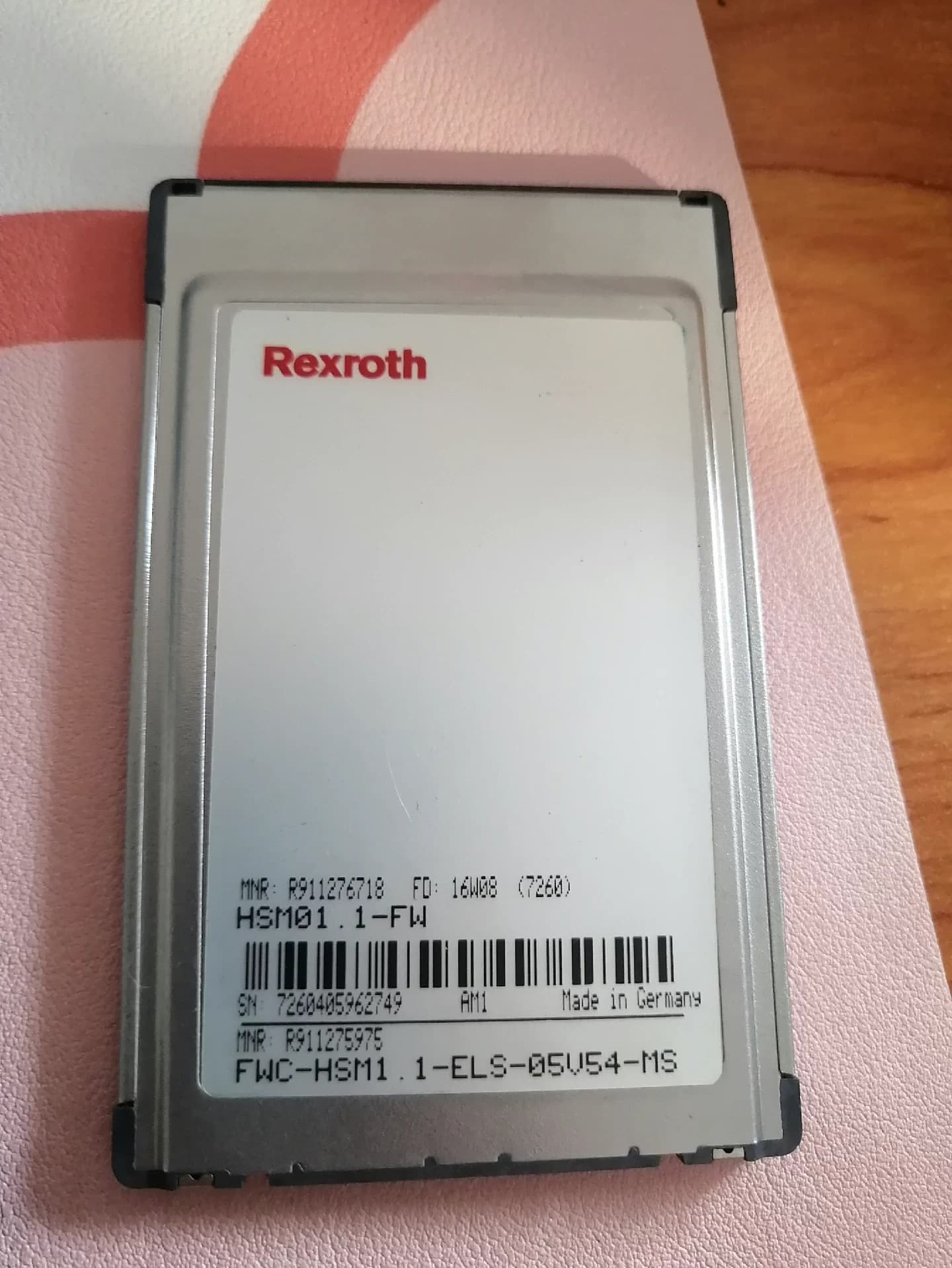 Carte mémoire de servomoteur Bosch Rexroth originale, flambant neuf, servomoteur FWC-HSM1.1-ELS-05V54-MS, expédition rapide
